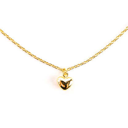 Puffy Heart Charm Necklace